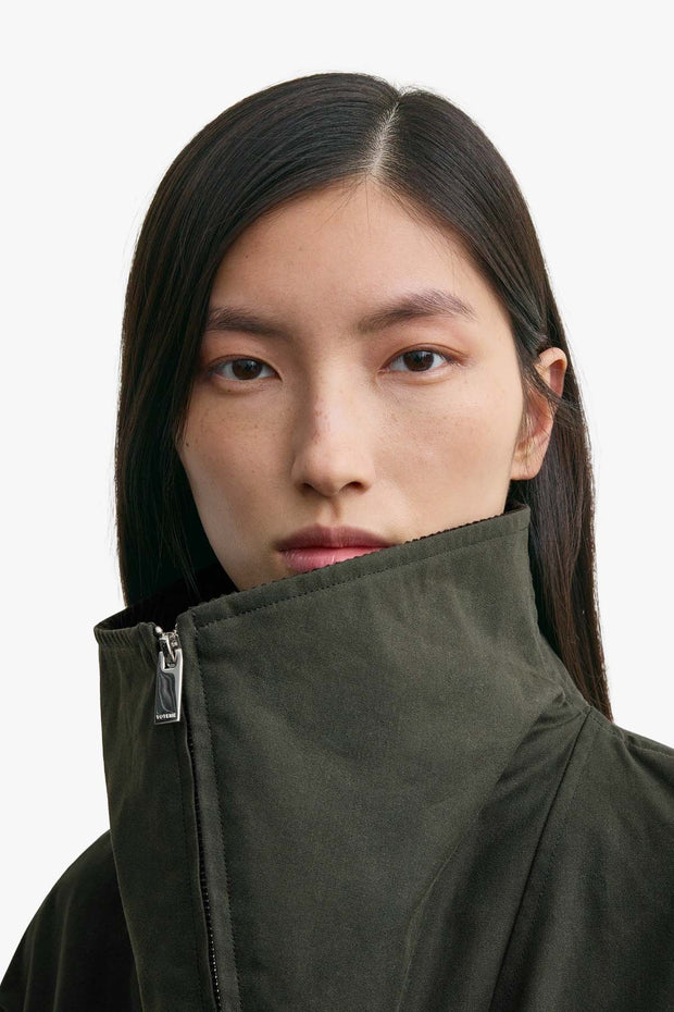 Zipped Funnel Jacket