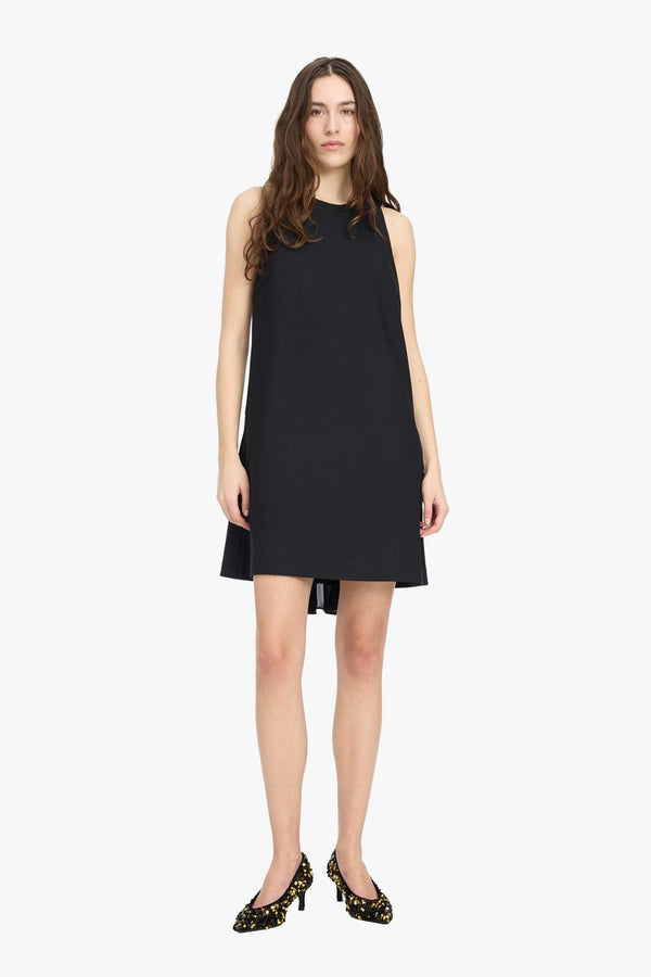 Crepe Mini A-Line Dress