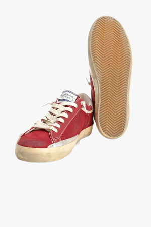 Super-Star Suede Upper Toe And Tongue Perforated Star Leather Heel