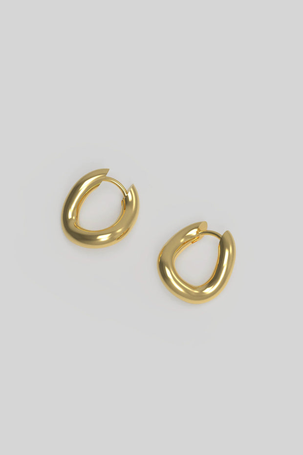 Thorn hoop tiny plated