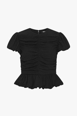 Ruched Puff Sleeve Top