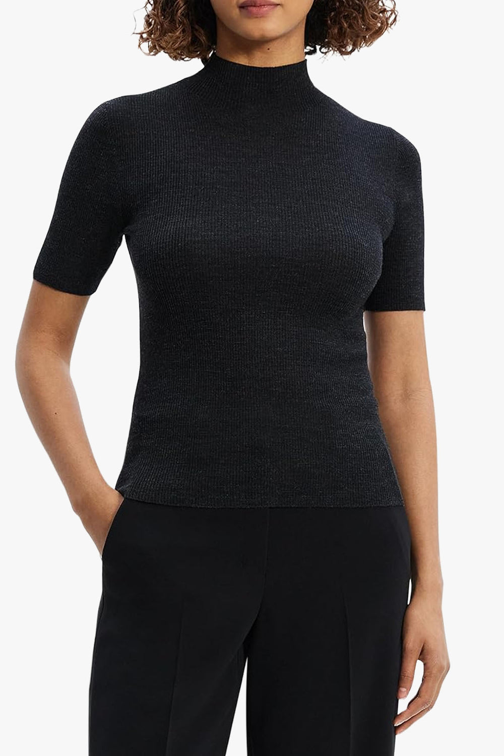 Leenda Short Sleeve Turtleneck