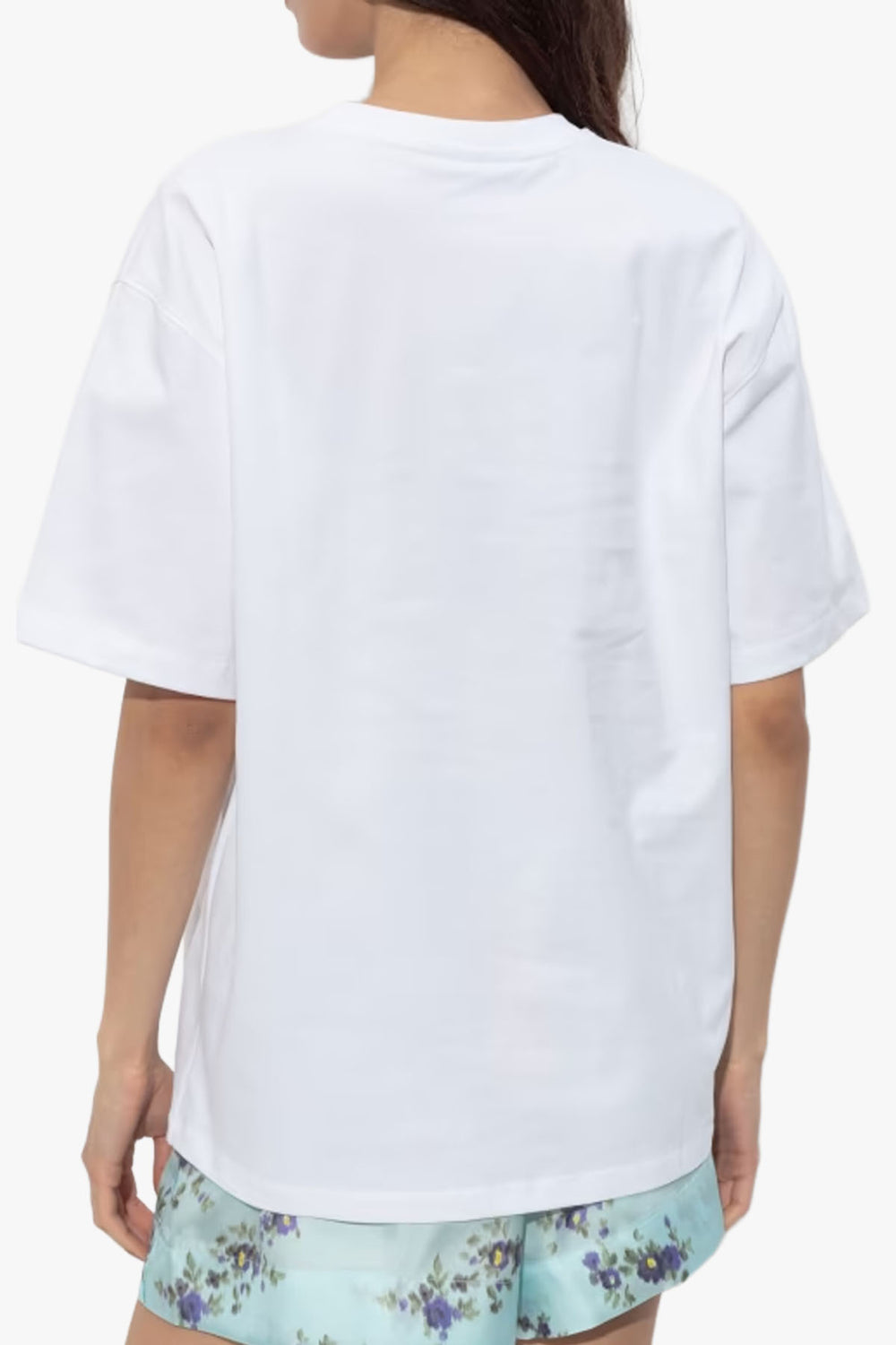 Heavy cotton Jersey Relaxed Fit Ganni EMB