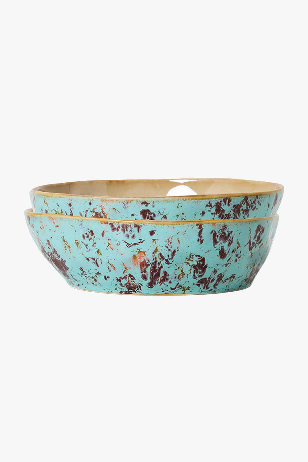 70s Ceramics Pasta Bowls Patina