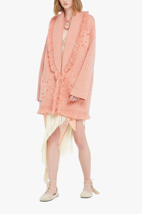 Bandana Jacquard Cardigan