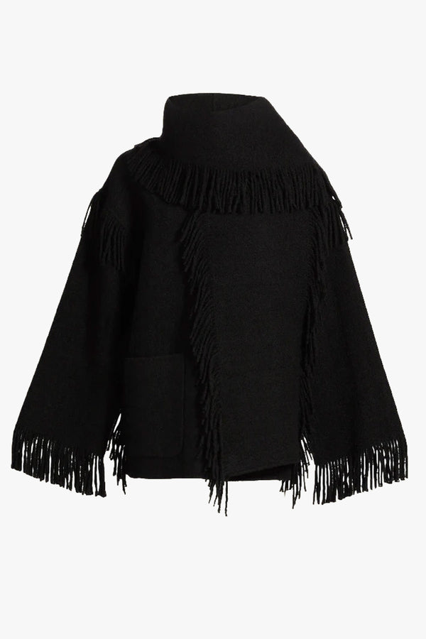 Fringed Scarf Jacket