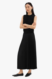 Pleated Midi Skirt