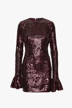 Sequins Ls Mini Dress