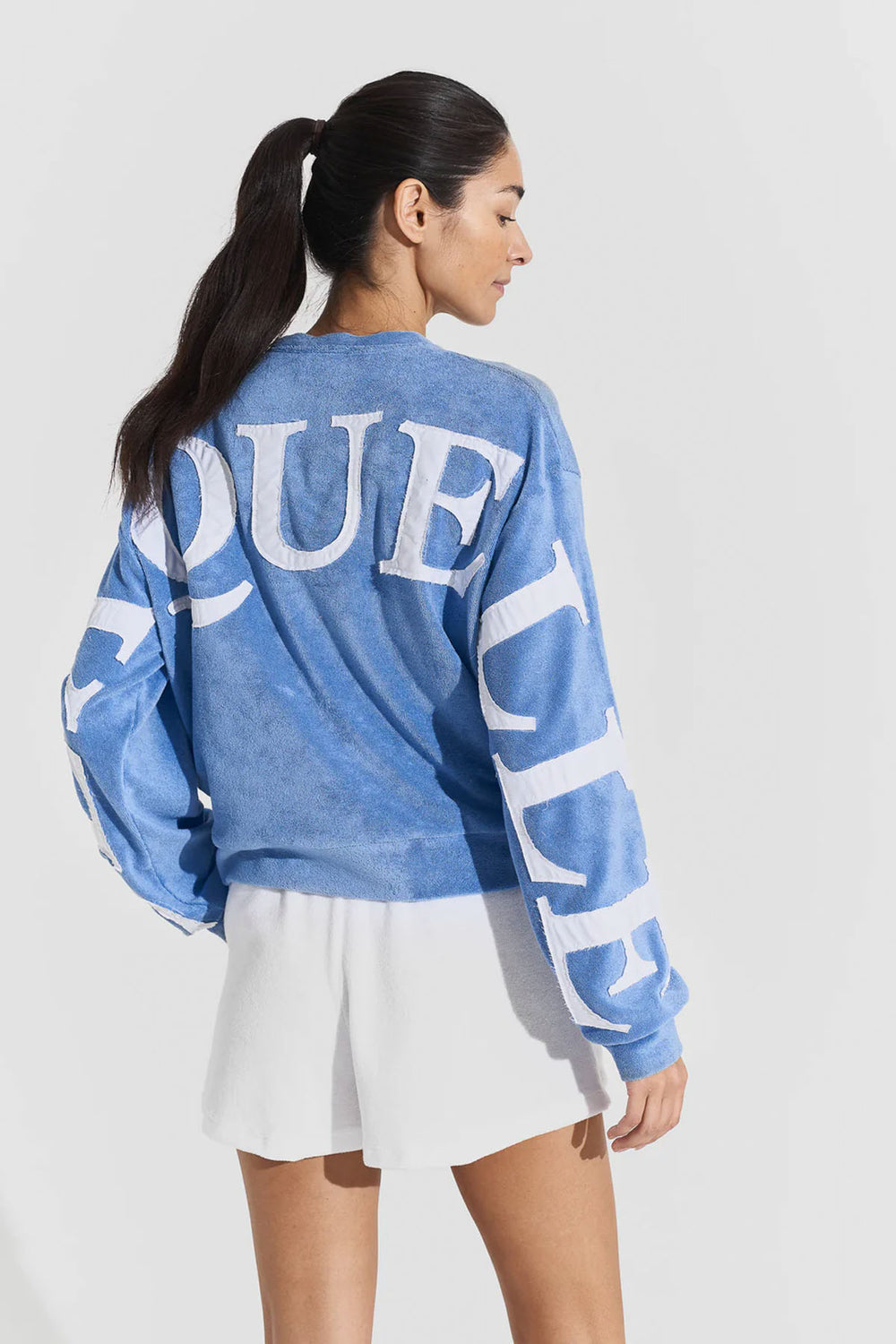 Terry Letter Sweatshirt