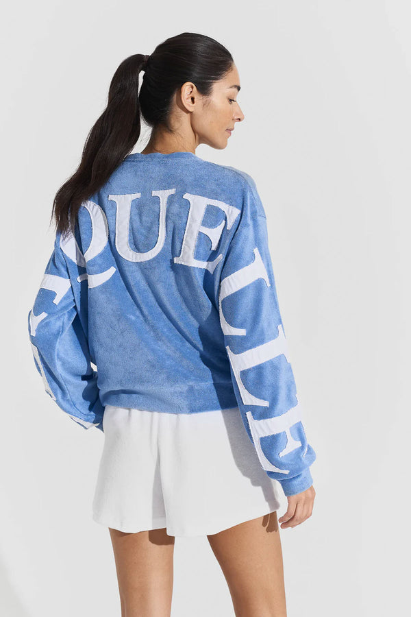 Terry Letter Sweatshirt