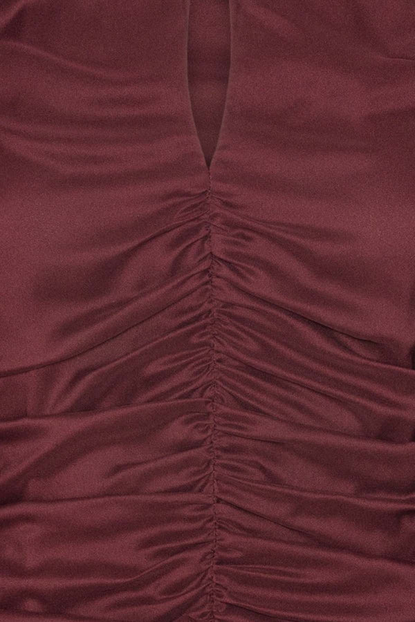 Chiffon Ruched Ls Top