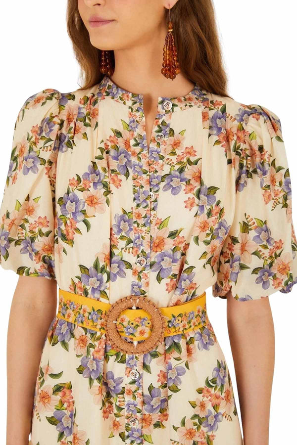 Hilo Stripes Sand Mini Dress