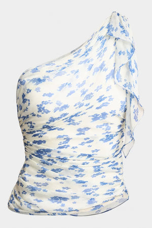 One-Shoulder Draped Top