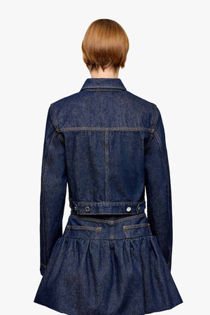 Rinse Denim Cropped Jacket