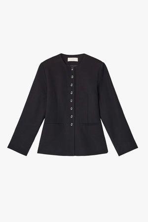 Tailored Round Neck Blazer