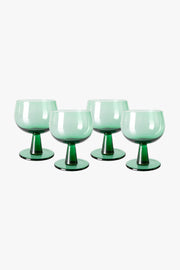 The Emeralds: Wine Glass Low Set Of 4