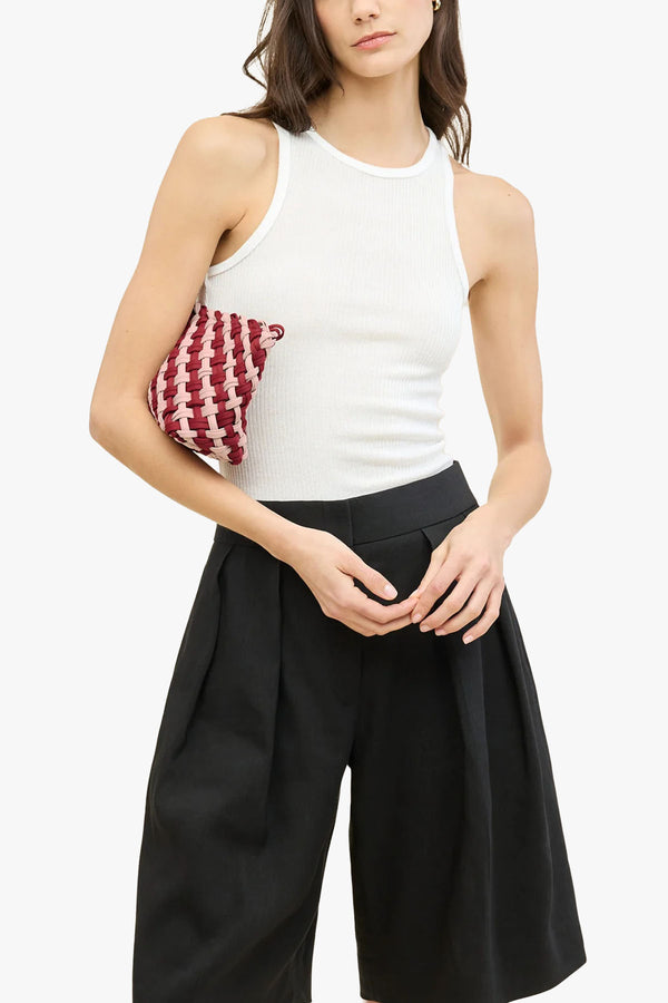 Gigi Small Clutch Double Weave