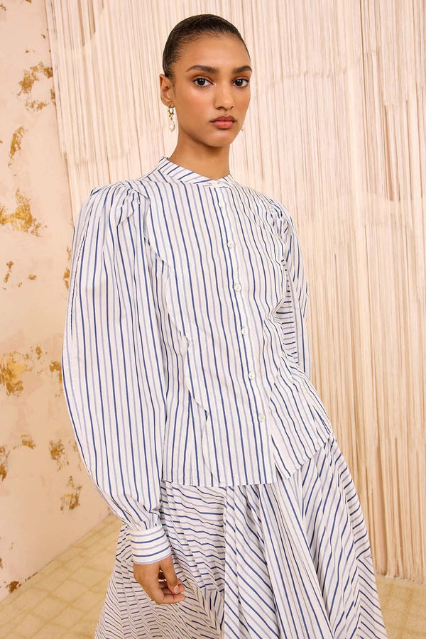 Cybil Long Sleeve Button Front Blouse