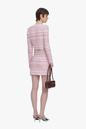 Pink Textured Cardigan