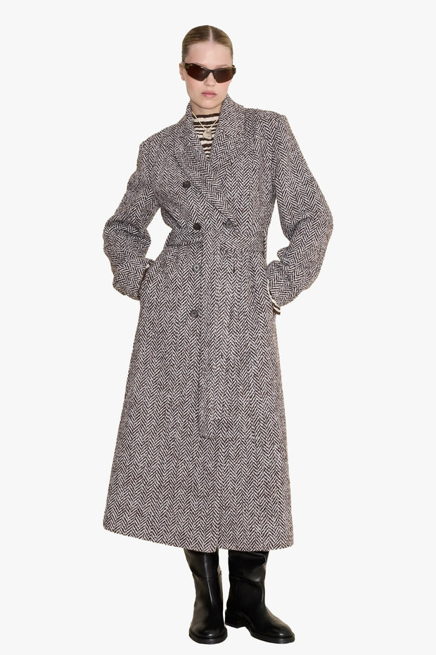 Emi Herringbone Coat