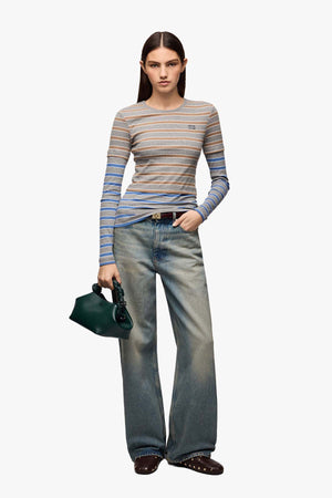 Soft Cotton Rib Long Sleeve Double Layer