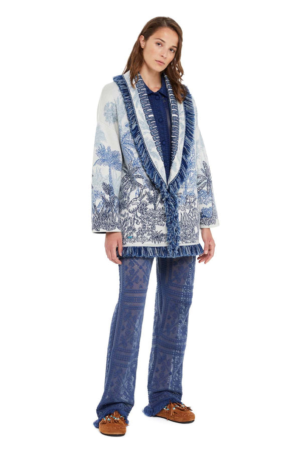 Jungle Toile De Jouy Cardigan