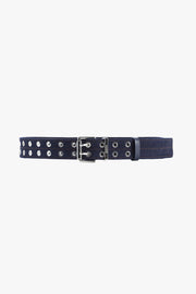 Double Eyelet Belt Denim