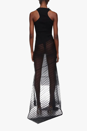 Sleeveless Gathered Detail Dress