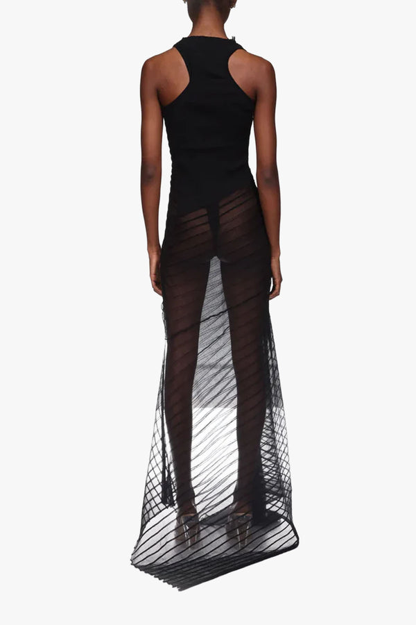 Sleeveless Gathered Detail Dress