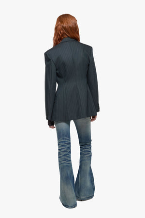 Pinstripe Blazer