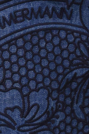 Coco Embroidered Denim Short