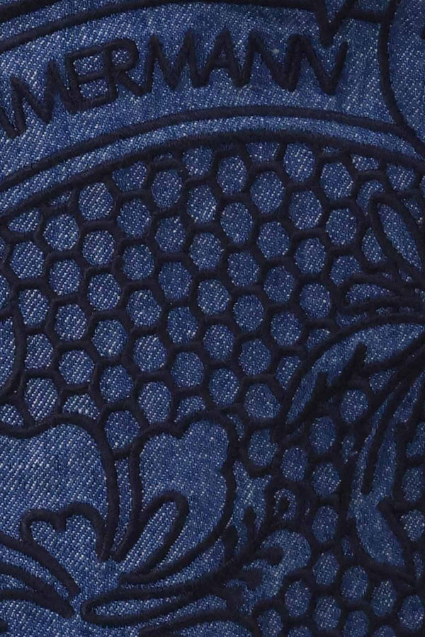 Coco Embroidered Denim Short