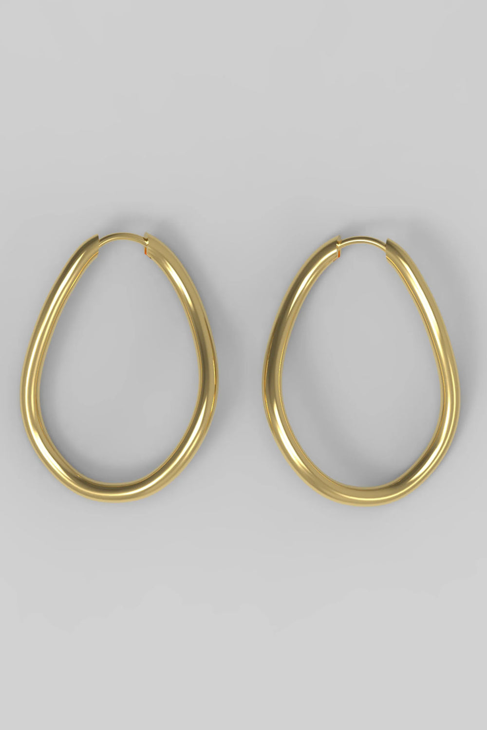 Thorn Hoop Oval - gold plated