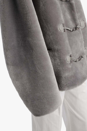 Plush Shearling Clasp Jacket