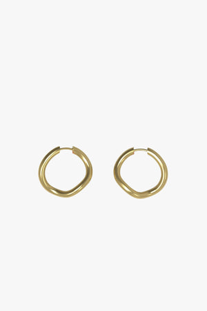 Thorn Hoop Round - gold plated