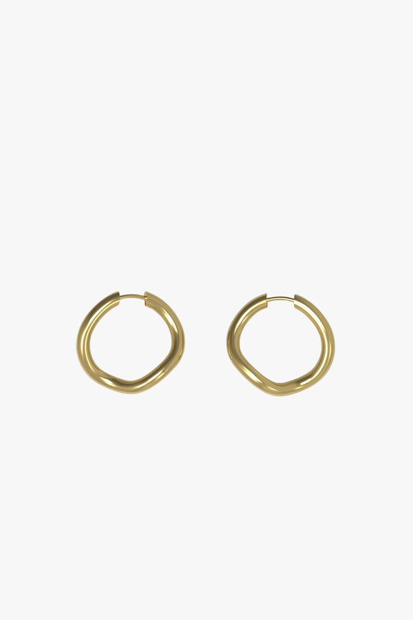 Thorn Hoop Round - gold plated