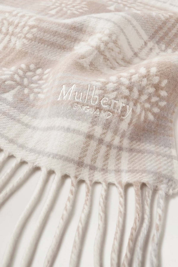 Mulberry Heritage Check & Tree Scarf