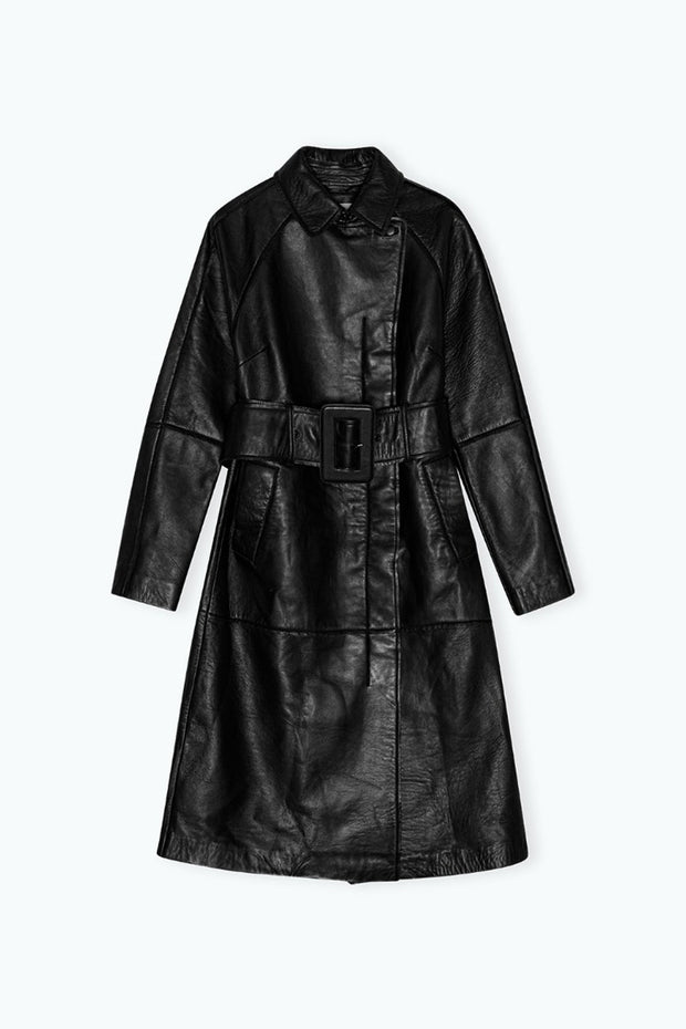 Bonded Leather Coat