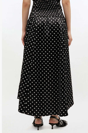 Printed Double Satin Corset Skirt