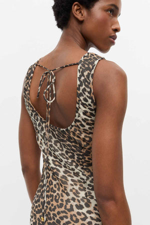 Printed Viscose Chiffon Maxi Dress