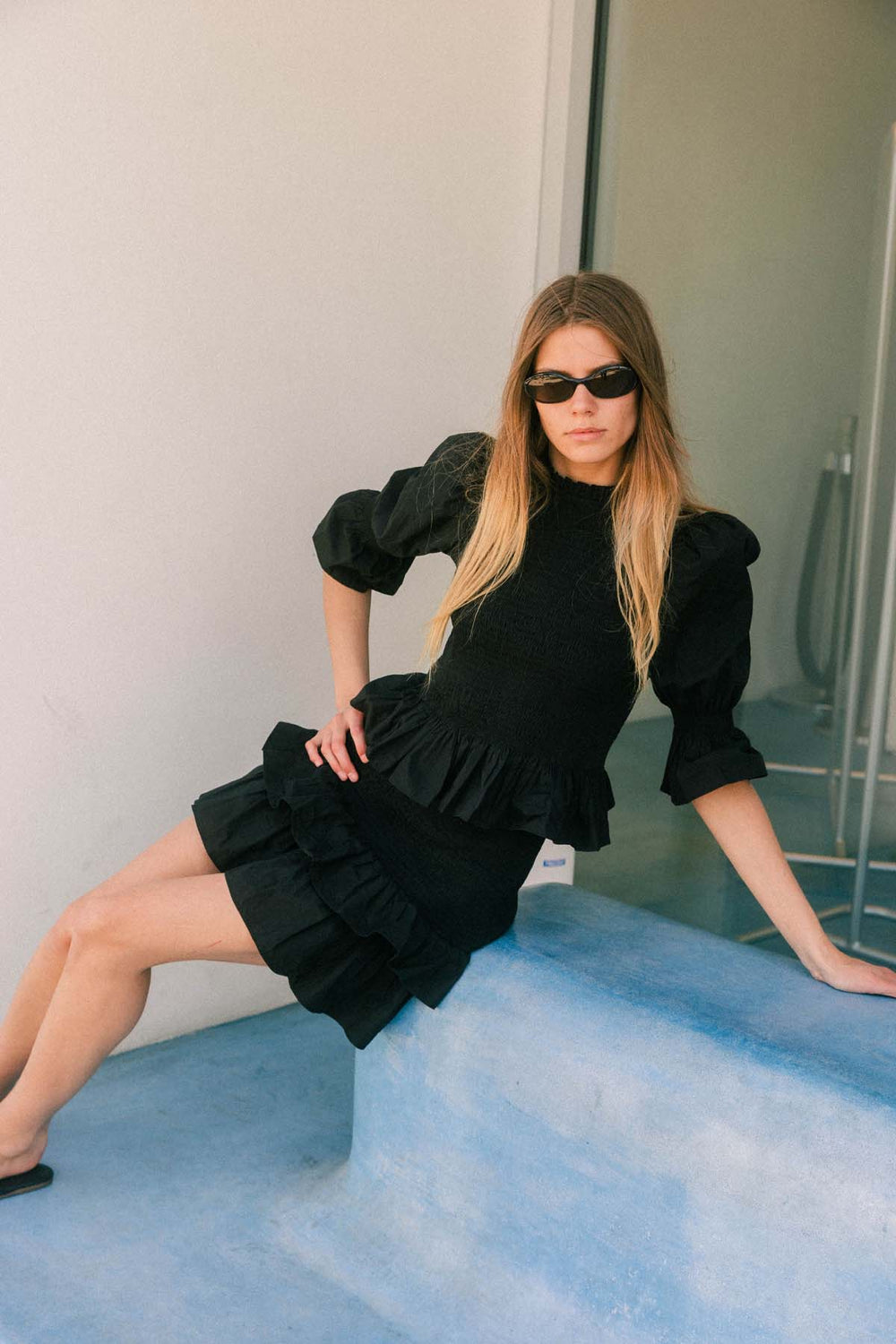 Long Sleeve Smock Top