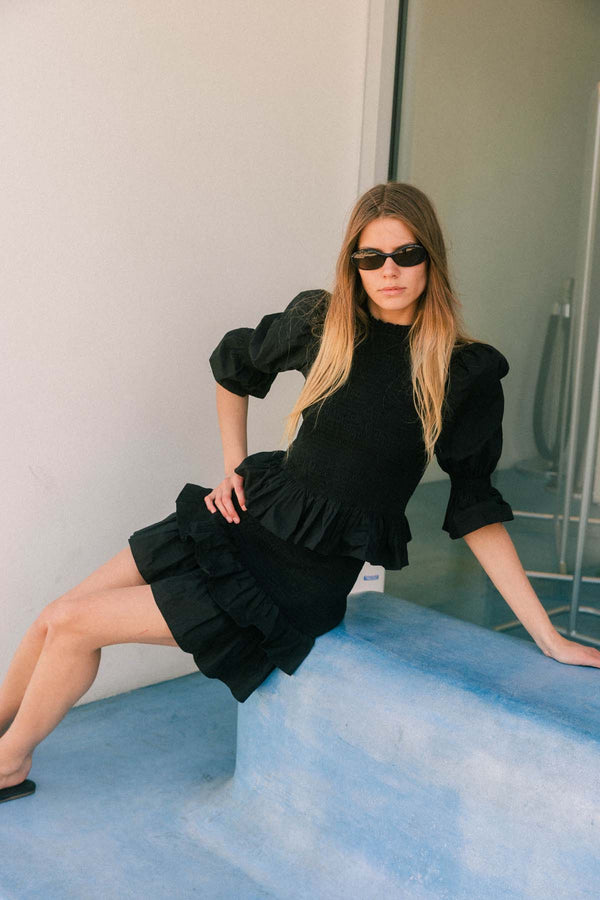 Long Sleeve Smock Top