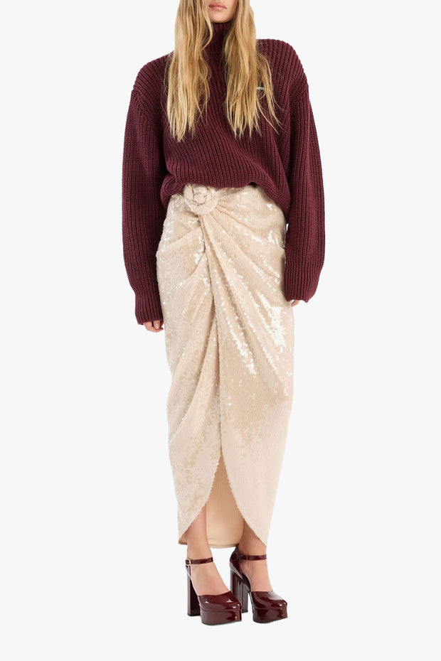 Sequins Knot Skirt