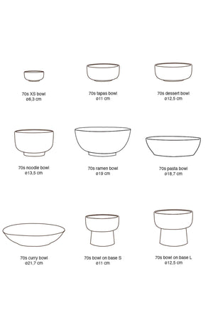 70s Ceramics: Noodle Bowls