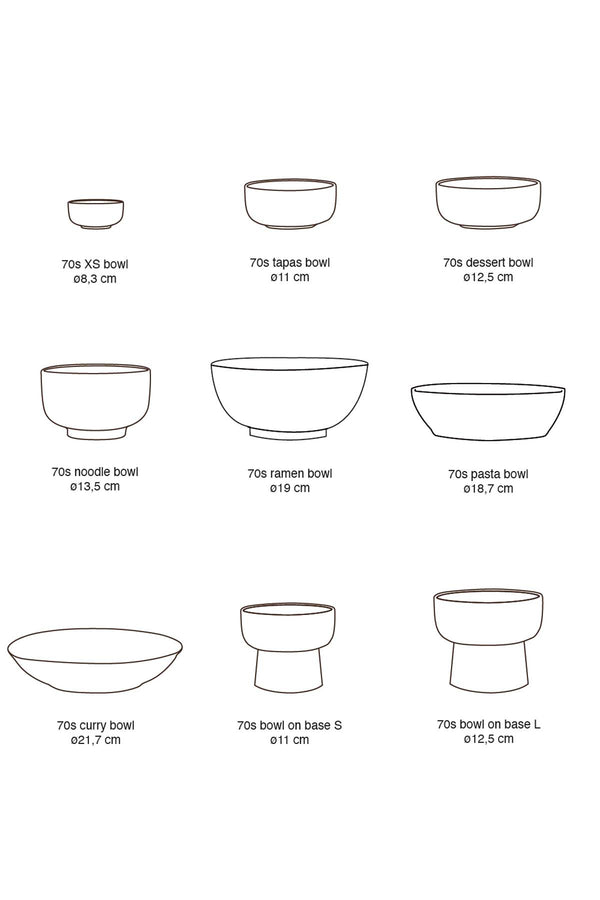 70s Ceramics: Noodle Bowls