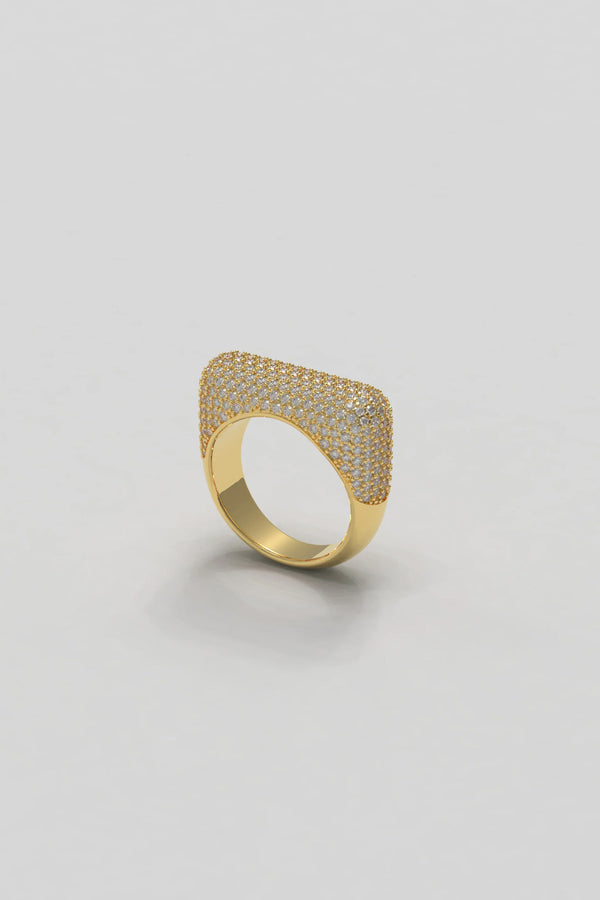 Sculpt Ring Thick Diamonds