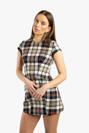 Checked Mini Dress