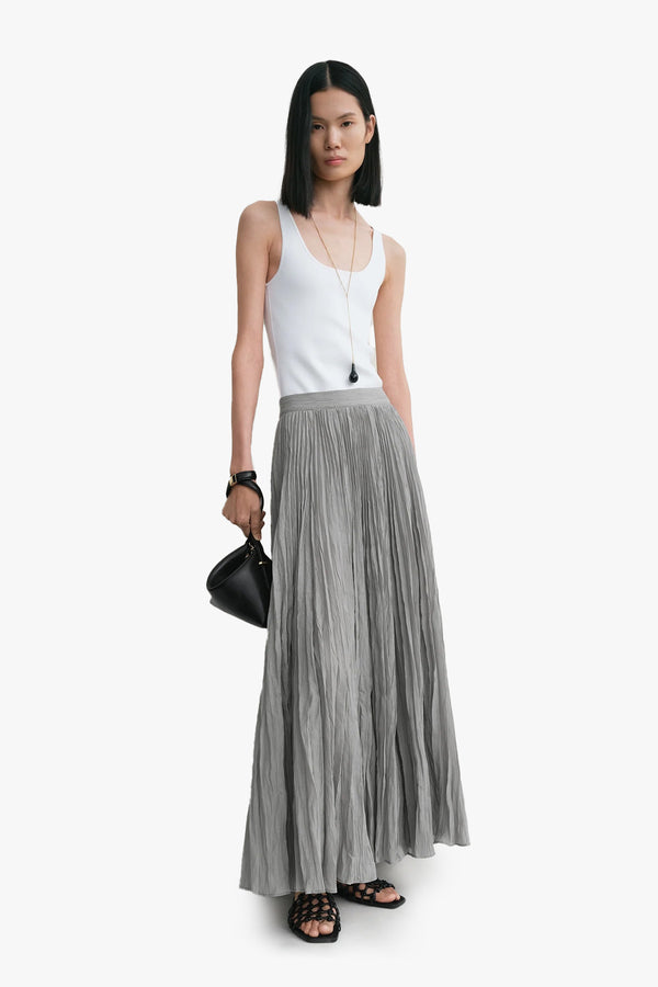 Crinkled Plissé Skirt
