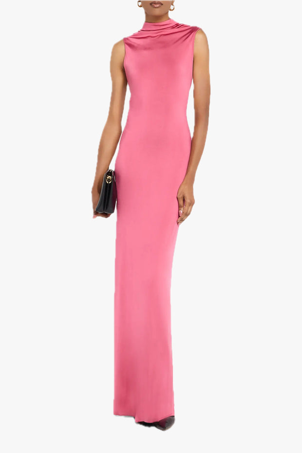 Sleeveless Twist Back Gown