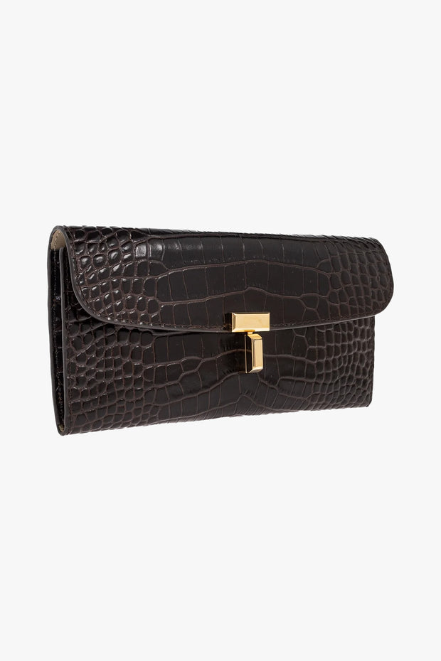 T-Lock Croco-Embossed